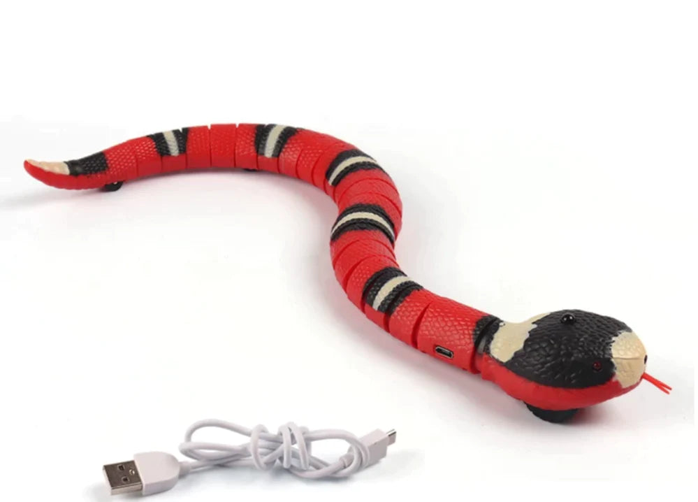 Smart Sensing Snake Toy for Cats