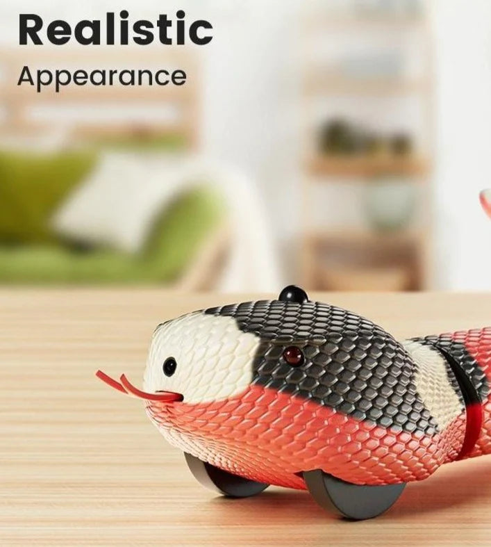 Smart Sensing Snake Toy for Cats