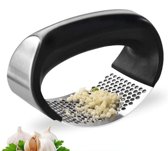 Garlic-A-Peel Garlic Press, Crusher, Cutter, Mincer, and Storage Container  — The Grateful Gourmet